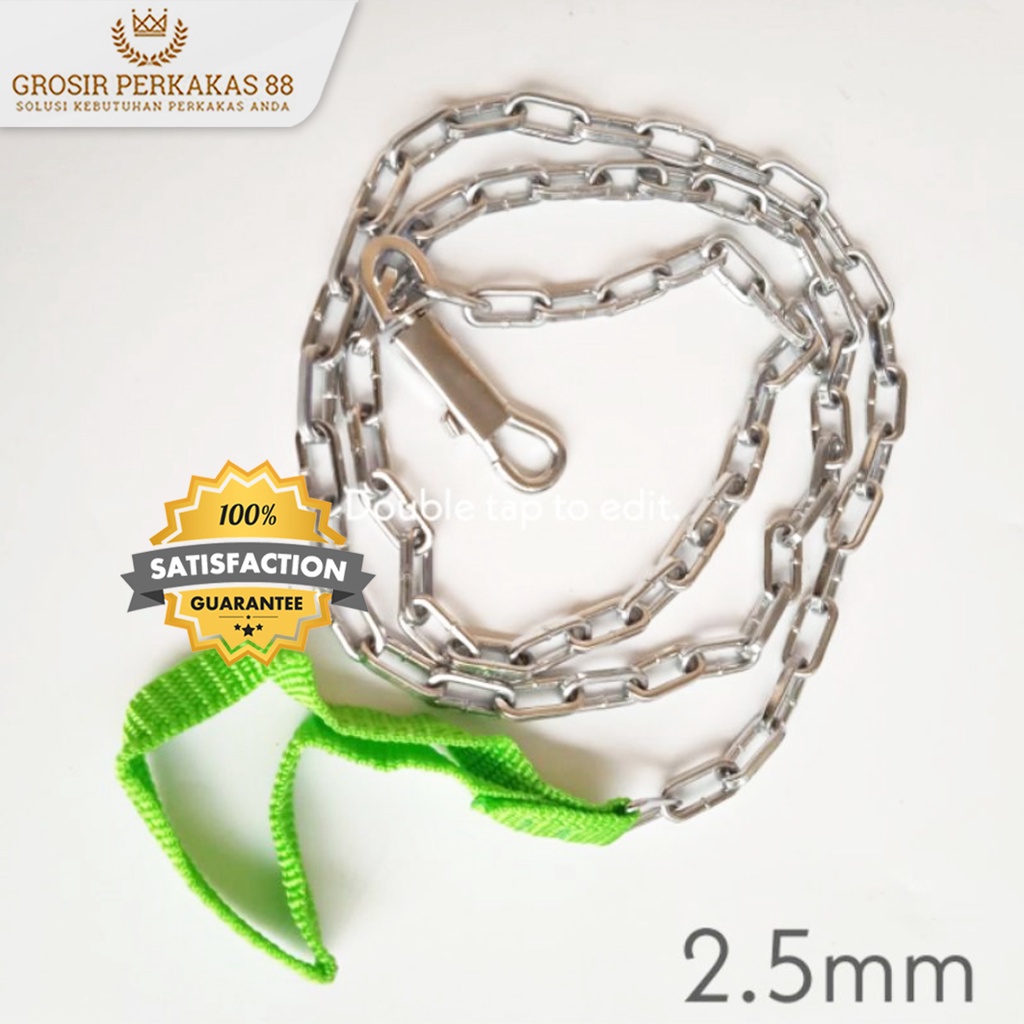 Rantai Anjing Besar Rante Dan Kalung Tali Tuntun Panjang Kuat