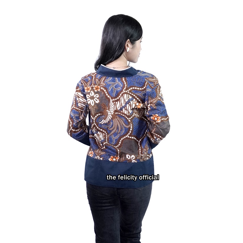 Blazer Bolero Atasan Wanita Batik Couple Seragam Atasan Hem Pria nutella