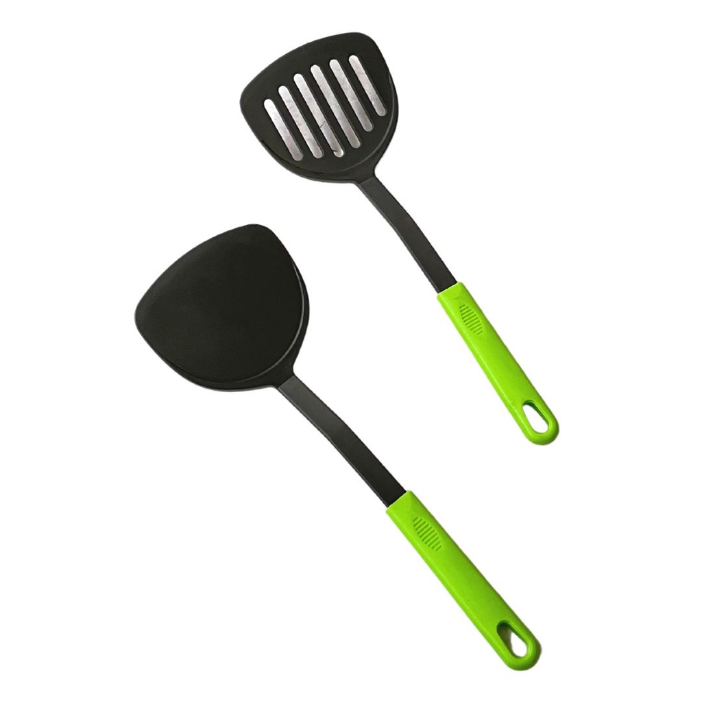 Spatula / Sutil / Centong Teflon Gagang Hijau
