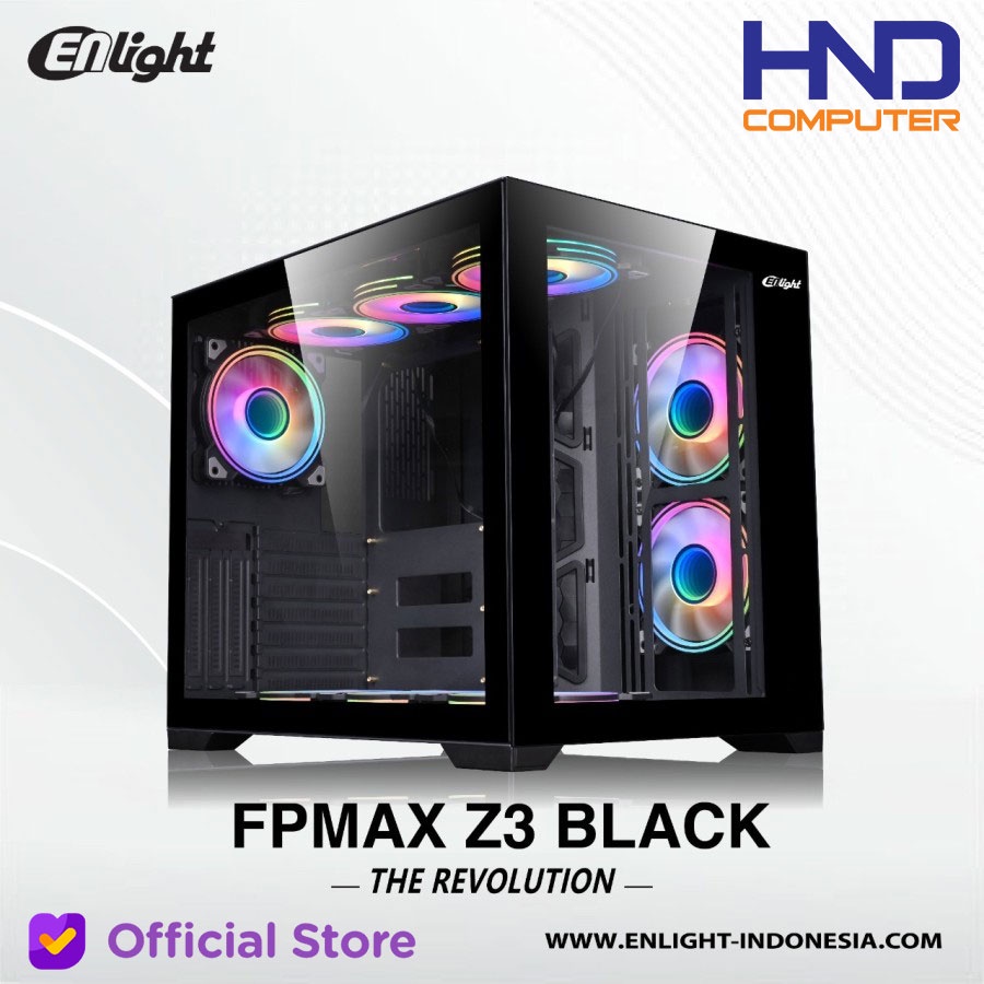 Casing PC Enlight FPMAX Z3 ATX Middle Tower - Black