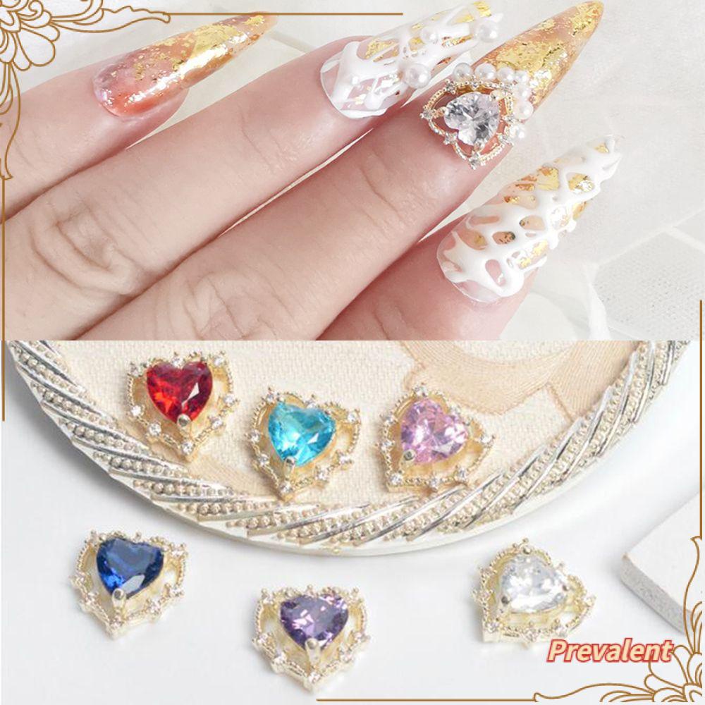 Preva Nail Art Berlian Imitasi Perlengkapan Kuku Pesona Kuku Berlian Kristal Hati Pencinta