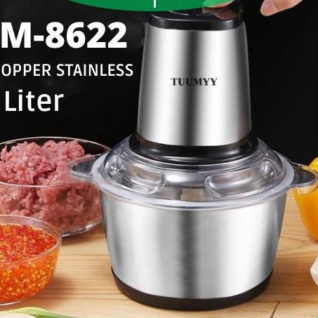 ✷ (TUUMYY) BLENDER CHOPPER STAINLESS MULTIFUNGSI 2L TM-8622/TM-0810/TM-8611 ➽
