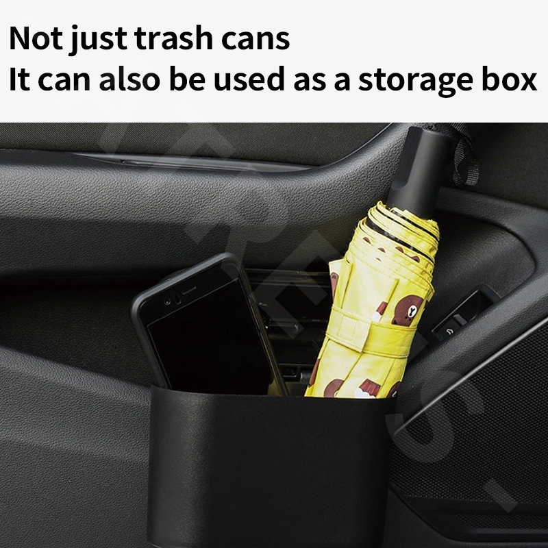 Volvo Tempat Sampah Mobil Gantung Tutup Flip Dustbin Tipe Tekan Storage Box Organizer Aksesoris Mobil Untuk XC60 S60 S80 XC90 V60 XC40