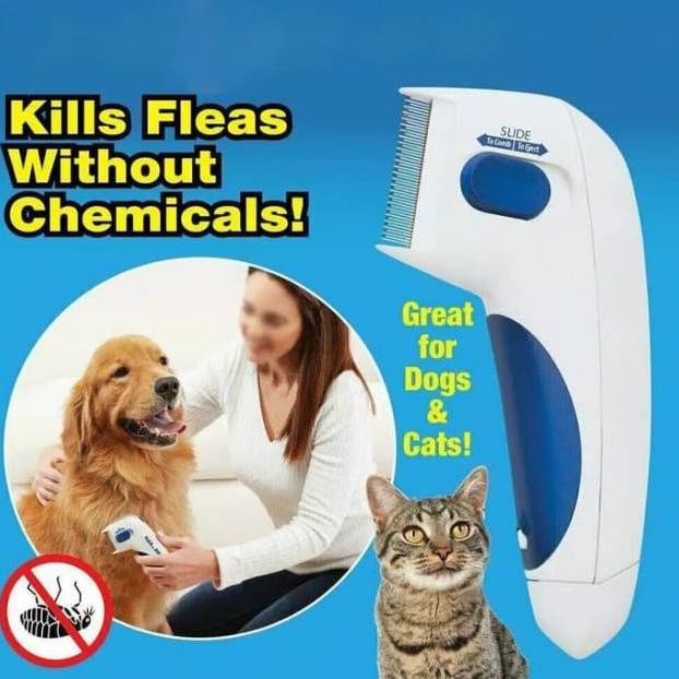 Ready Stok  Sisir Kutu Kucing Anjing" SISIR KUTU
ELEKTRIK " FLEA DOCTOR