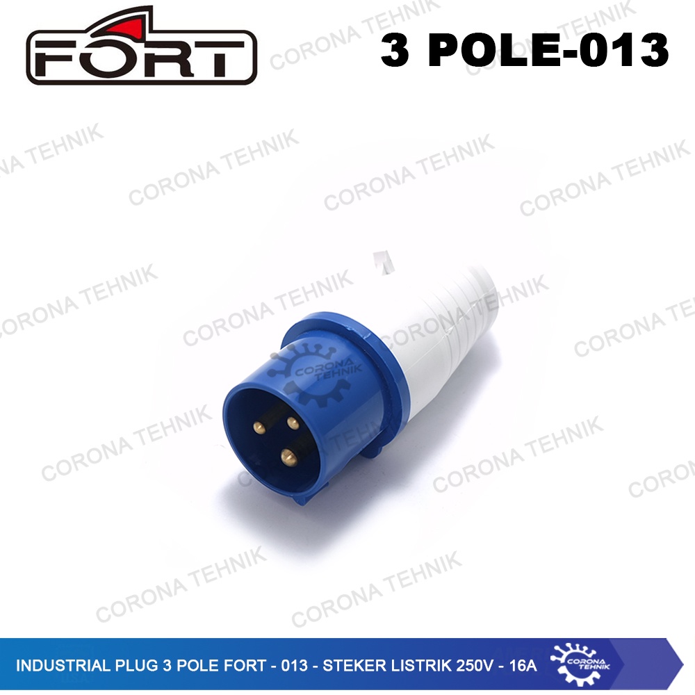 FORT - 013 - Steker Listrik 250V - 16A Industrial Plug 3 Pole