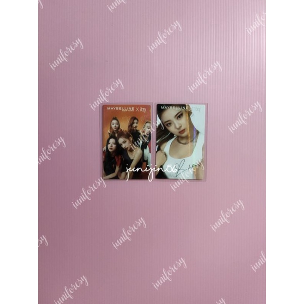 ITZY LIA OFFICIAL MAYBELLINE PHOTOCARD PC