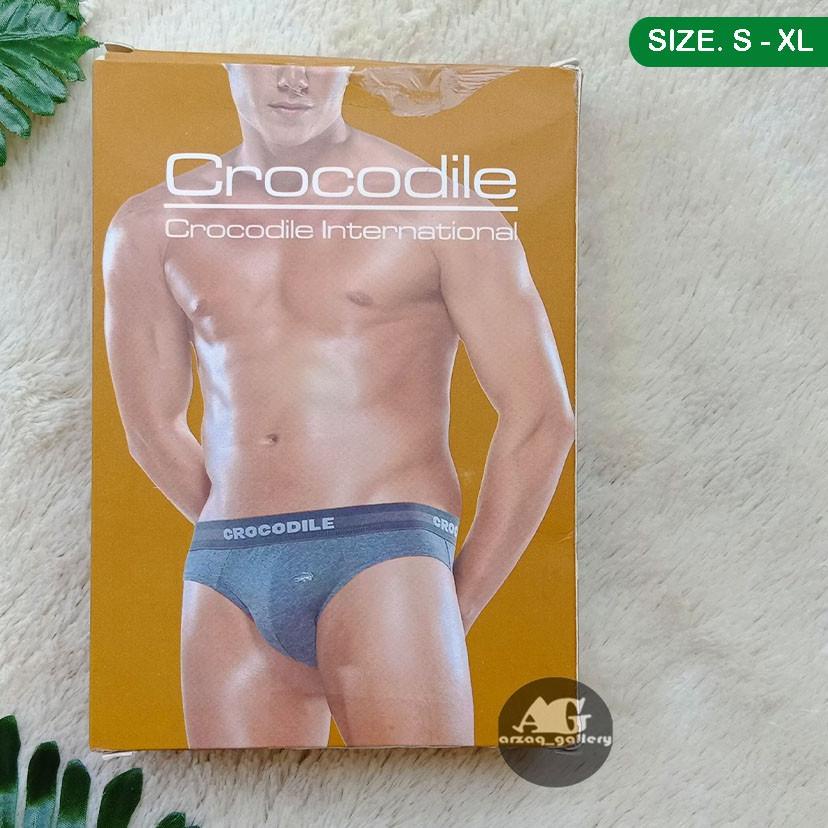 ♡ [ 2 pcs ] - CELANA DALAM CROCODILE COKLAT | CD CROCODILE PAKAIAN DALAM CROCODILE | CD PRIA | SEMPA