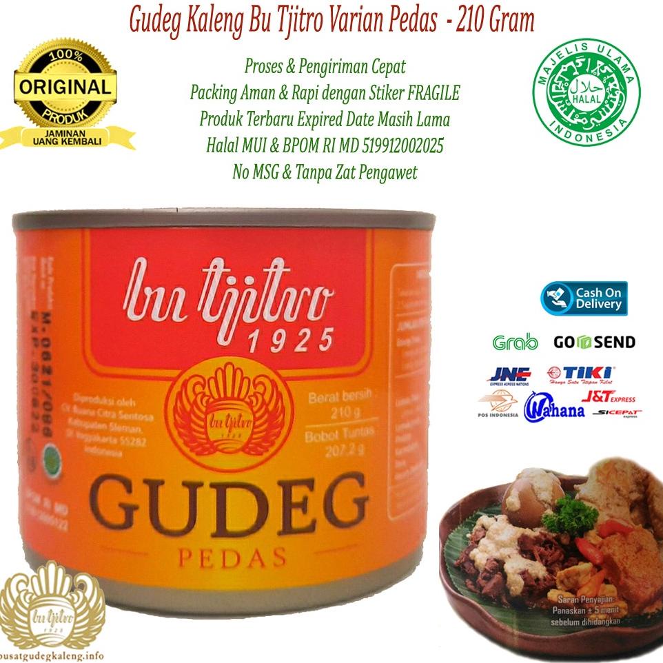 

ywq-67 Gudeg Kaleng Bu Tjitro Varian Pedas Asli Jogja - 210Gram .,.,.,.,