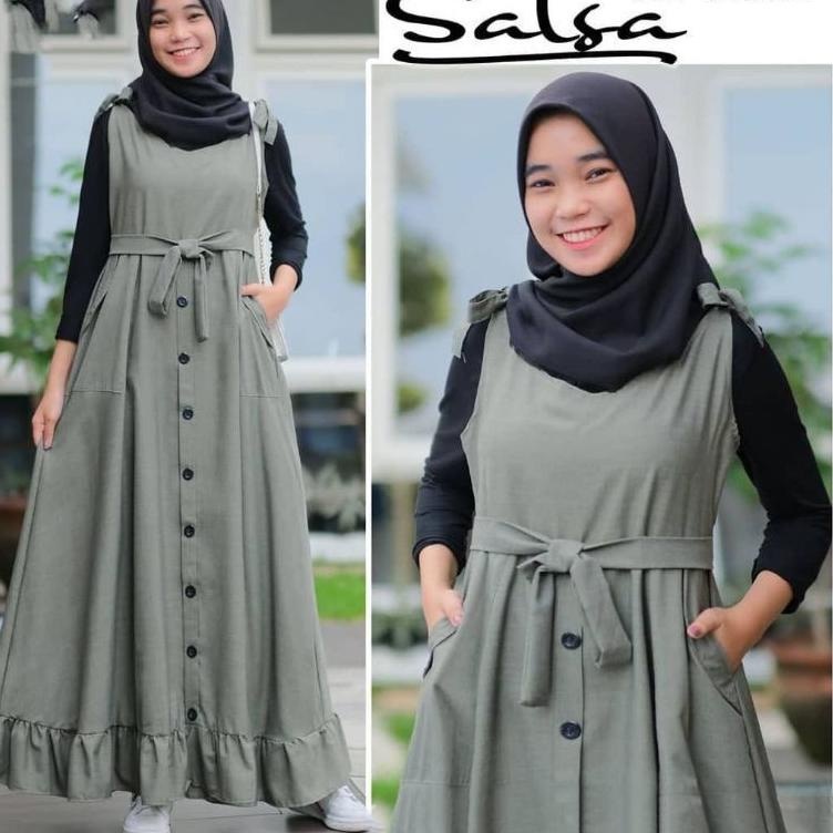 TERBARU Gamis anak remaja kekinian populer 2021 ANNA Dress Gamis anak tanggung 12 - 17tahun