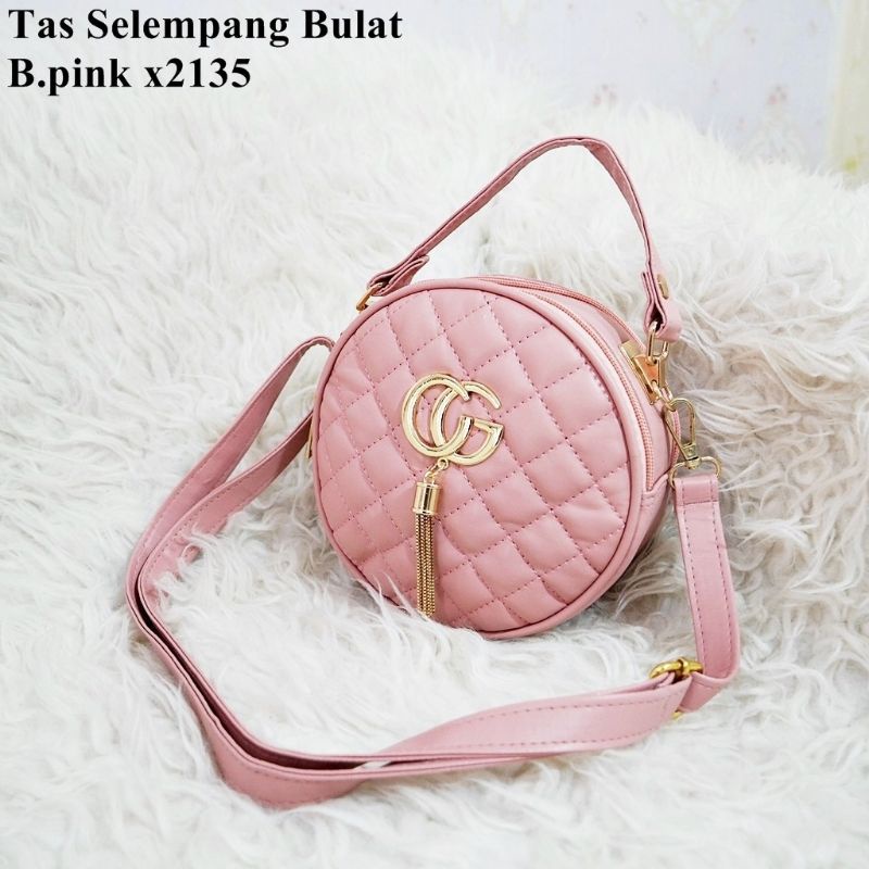 Tas Bulat Selempang 05-2135 Bag wanita murah tas Fashion andin korea style grosir murah THR