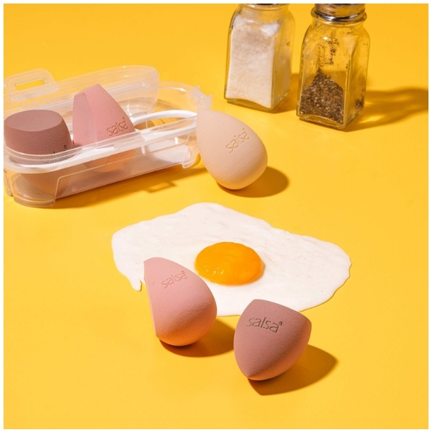 SALSA Omega 3 Beauty Blender - Sponge Makeup isi 3 Puff Spons