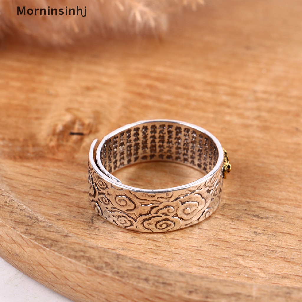 Cincin Mornin Feng Shui PIXIU Ch Amulet Kekayaan Keberuntungan Ukir Kitab Suci Ring id