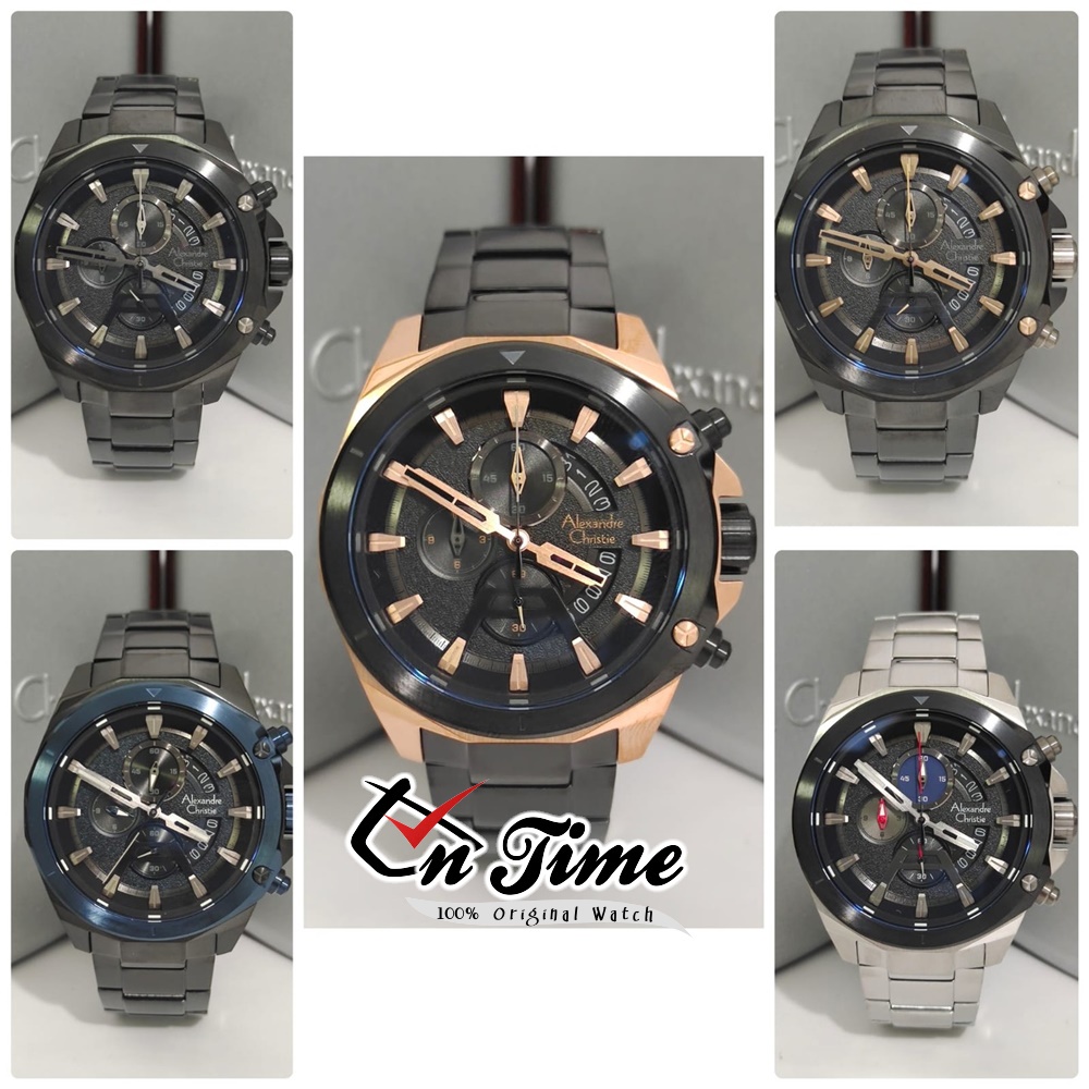 Alexandre Christie AC 6651 MC Jam Tangan Pria Sport Chronograph