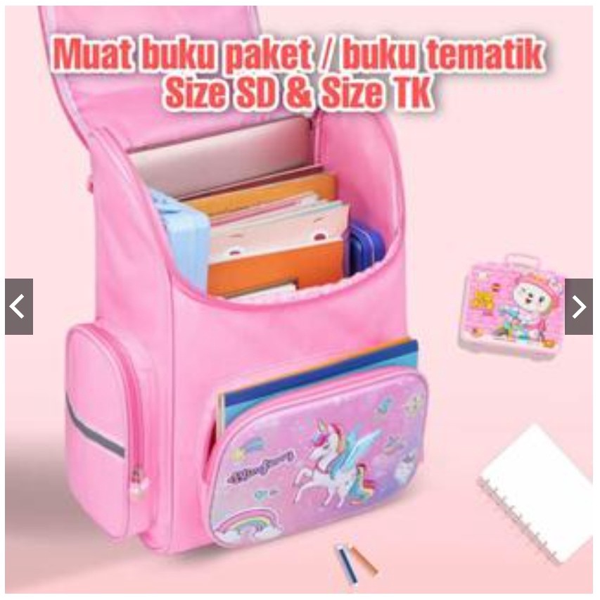 NEW TAS RANSEL ANAK SEKOLAH IMPORT SD 3D 00530-00533