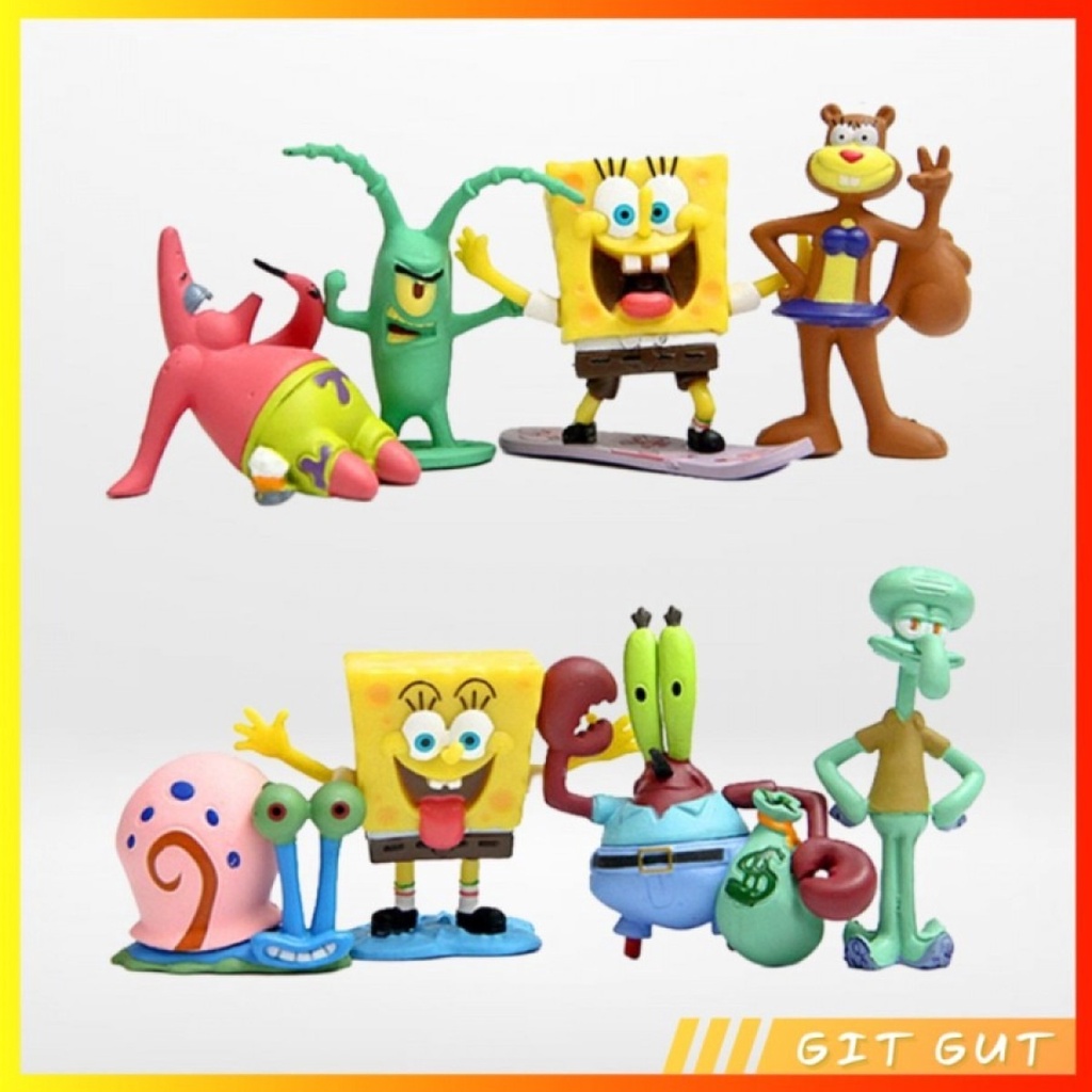 Action Figure Miniatur Pajangan Spongebob Squarepants