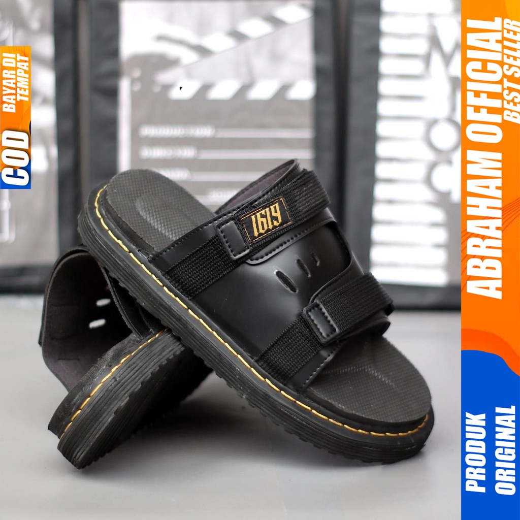 ABRAHAM Sandal Slide Docmart Pria Distro Sendal Pria Terbaru