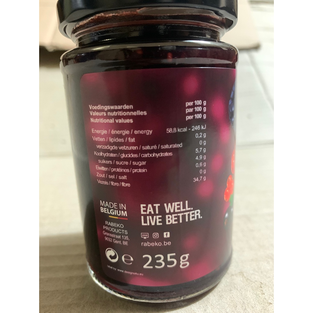 Rabeko ZERO JAM 235 Gr Sauce Selai Diet