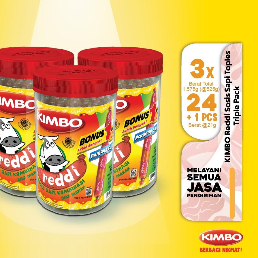 

☝ KIMBO Reddi Sosis Sapi Toples Triple Pack ☂