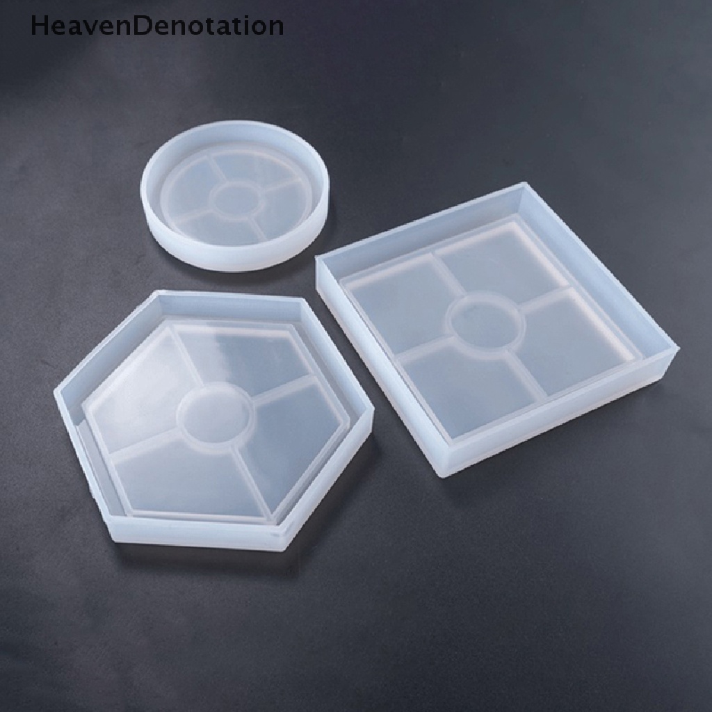 [HeavenDenotation] Base Tray Silicone Mold Ukuran Besar Nampan Bulat Cetakan Beton Terrazzo Round Plate HDV