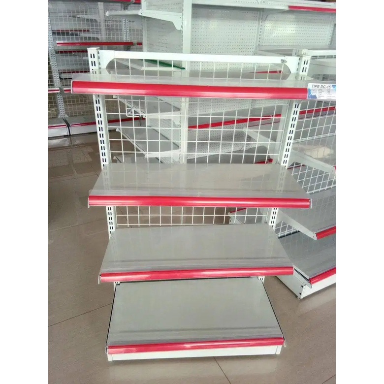 Rak Minimarket, Rak Gondola, Rak Display Toko | Type Rak End Gondola 4 Susun