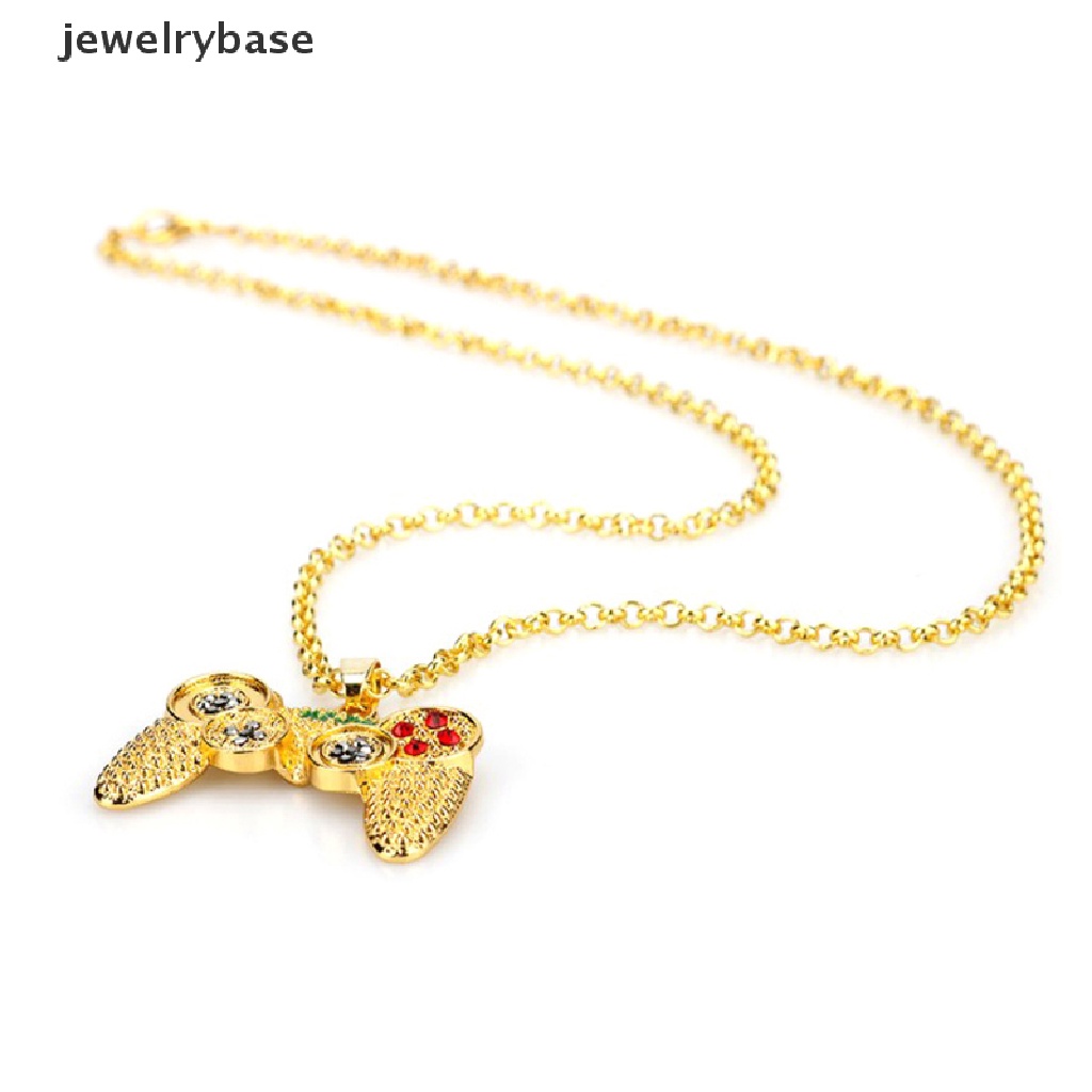 [jewelrybase] Gamepad Dengan Berlian Imitasi Kalung Untuk Wanita Pria Game Controller Liontin Choker Ch Jewellery Necklaces for Teen Girls Boutique