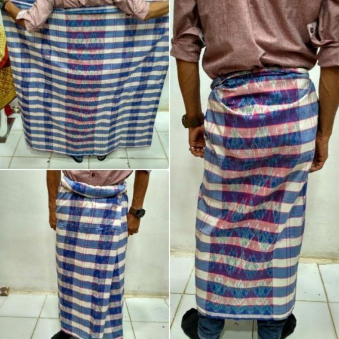 DIJAMIN ORI KAIN SARUNG TENUN TAJUNG GEBENG PALEMBANG HJ4654O