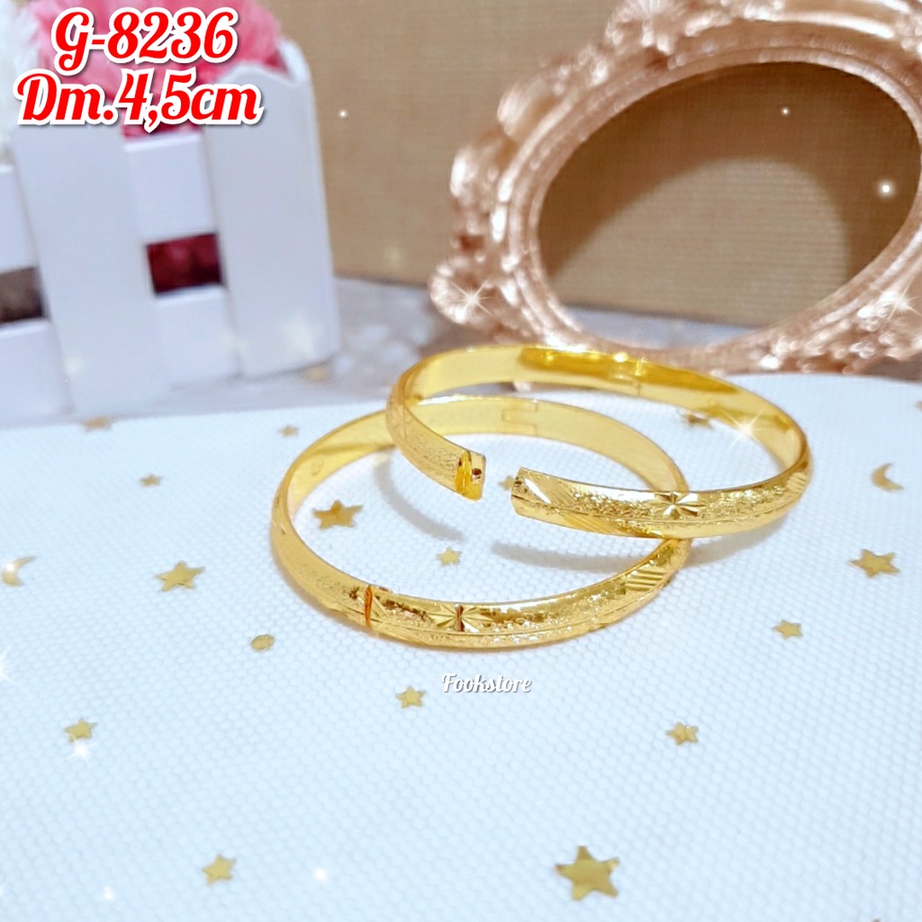 GELANG ANAK PERHIASAN XUPIN MODEL BUKAAN SAMPING USIA 6-7 THN