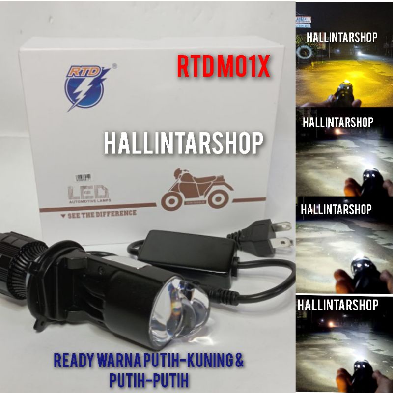 LAMPU RTD M01X H4 Warna PUTIH PUTIH DAN PUTIH KUNING 100% ORIGINAL RAYTON