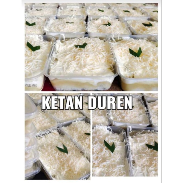 

Ketan Durian Toping Pandan Keju Susu