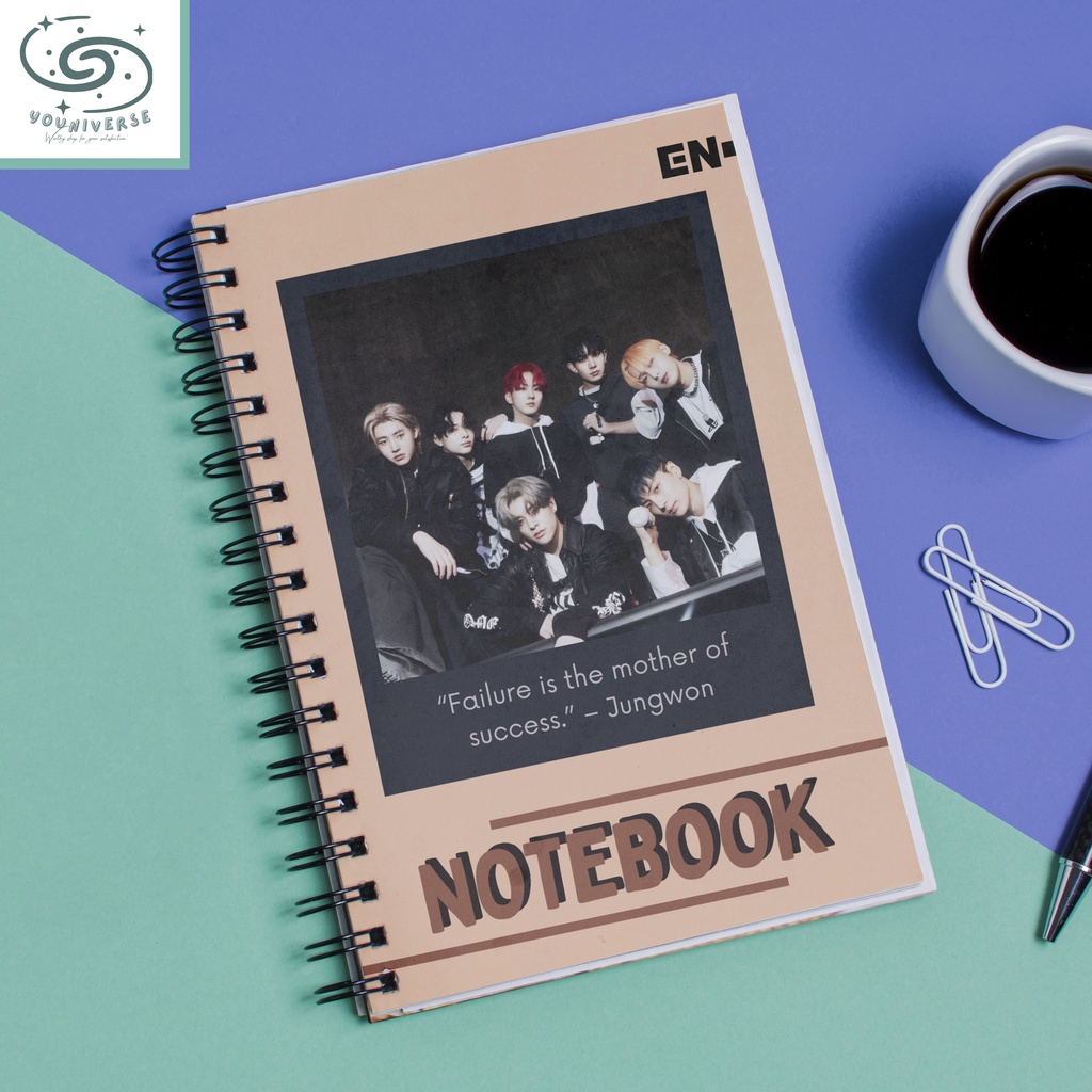 

Notebook Spiral A5 ENHYPEN Manifesto: Day 1/Journal Book/KPop Notebook Murah