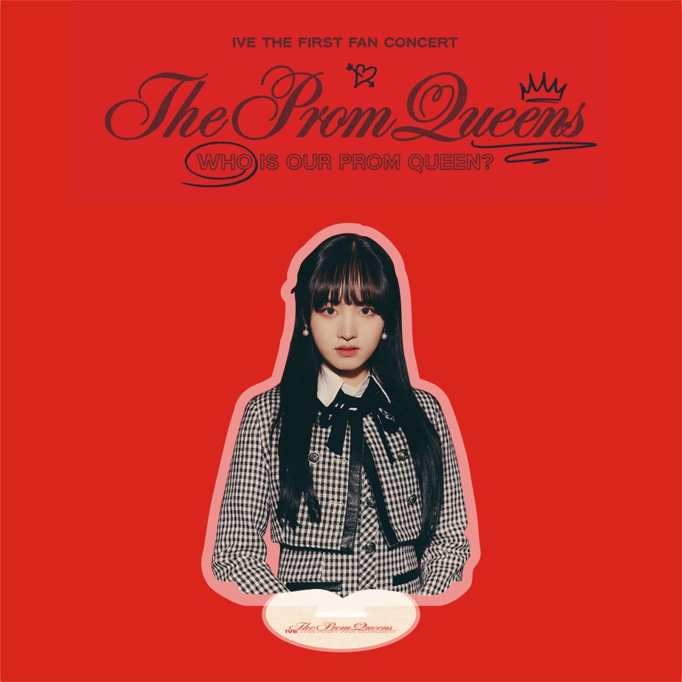 Stand Akrilik Konser Kipas Angin 10CM IVE Pertama THE PROM QUEENS IVE Member Stop Sign Berdiri