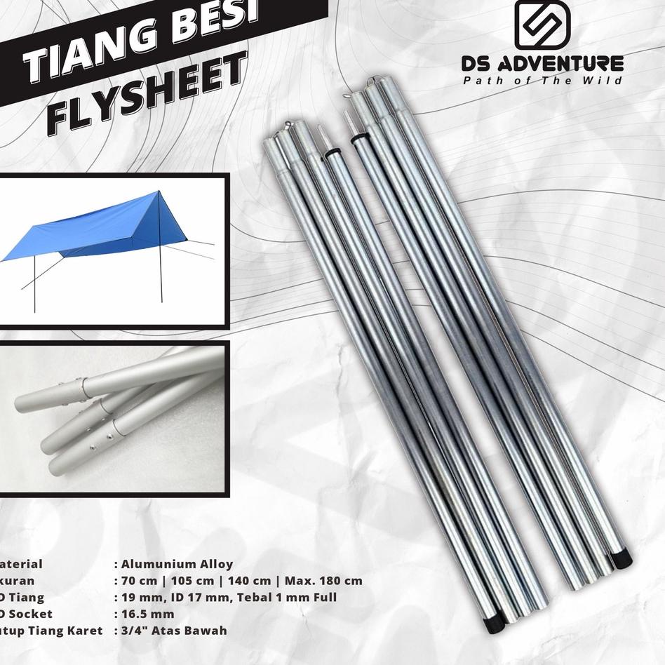 IdPp6P0 Tiang flysheet Tiang bivak Ds adventure bahan alumunium