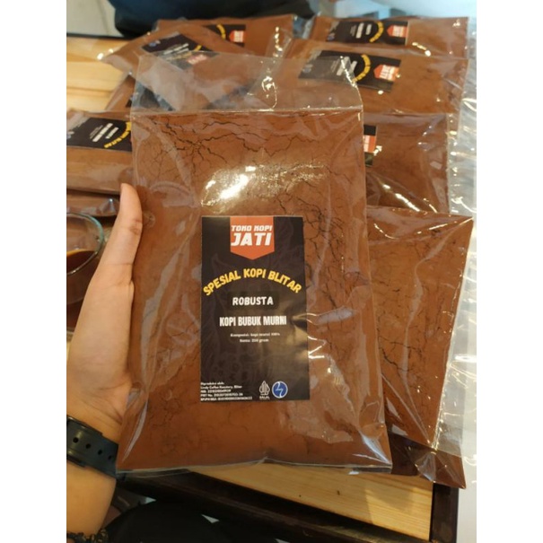 

Kopi Bubuk Murni 100% Robusta 250gram Spesial Blitar lokal fine Indonesia - Kopi Halal