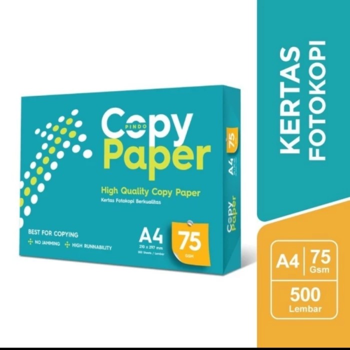 

Terlaris Kertas Hvs A4 75Gr Copypaper Per Dus