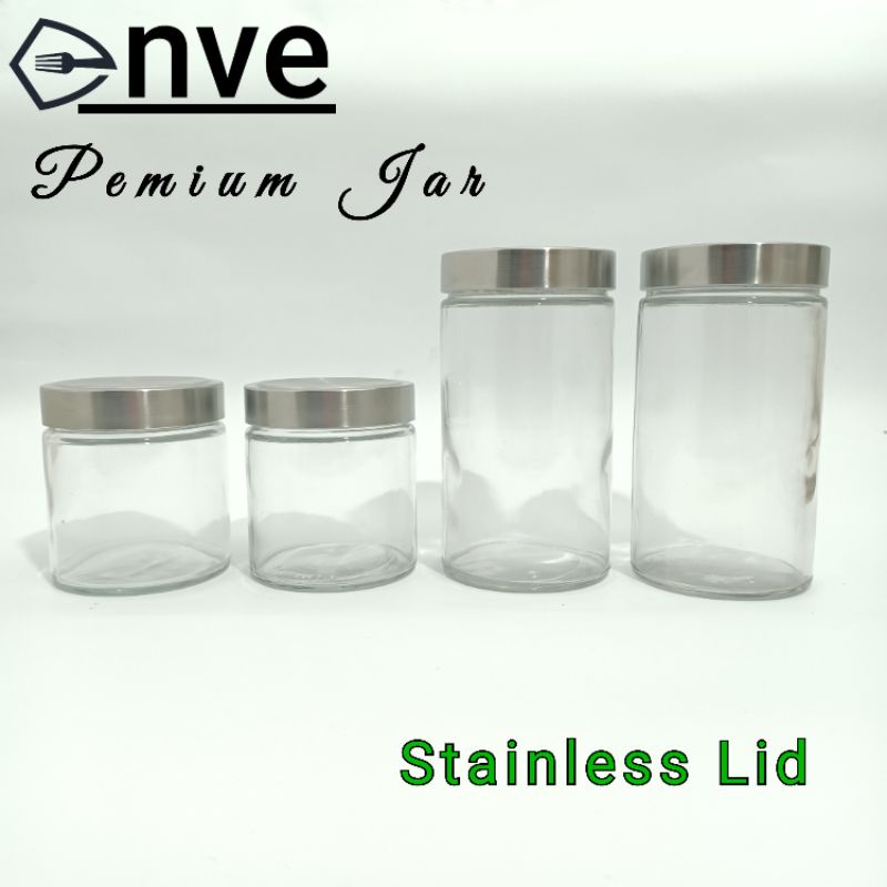 Toples/Jar kaca premium Toples gula Toples kopi