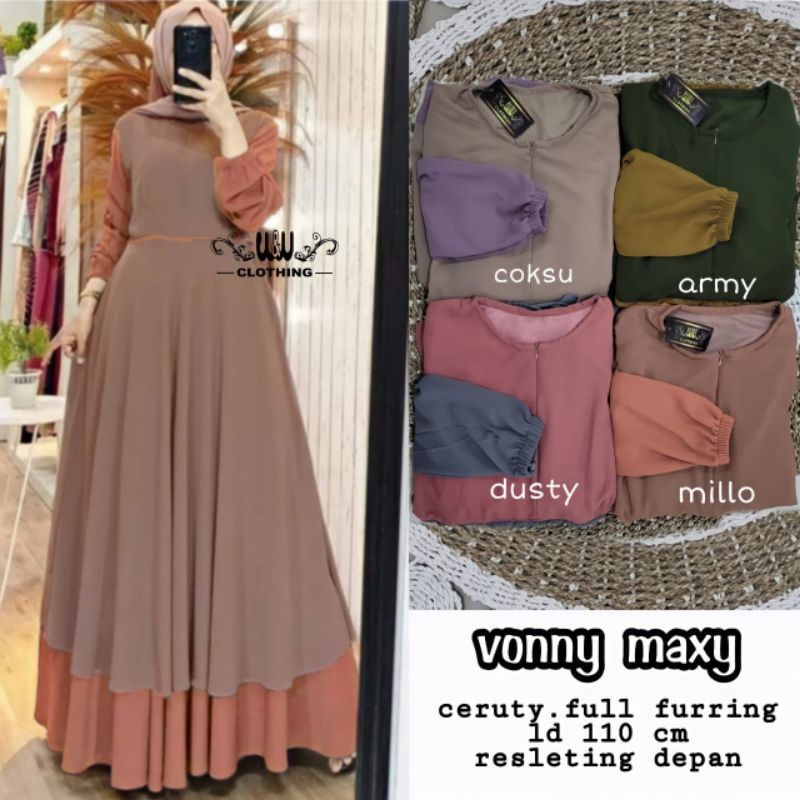 Baju Gamis Import Gamis Lebaran Model Terbaru Vonny Gsmis Premium Terbaru 2023 Perempuan Dewasa Game