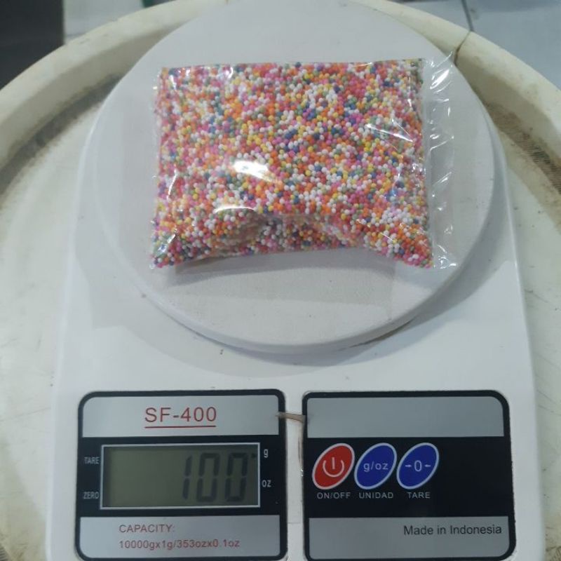 

Sprinkel Kue Trimit Gula Butiran Rainbow 100 gram