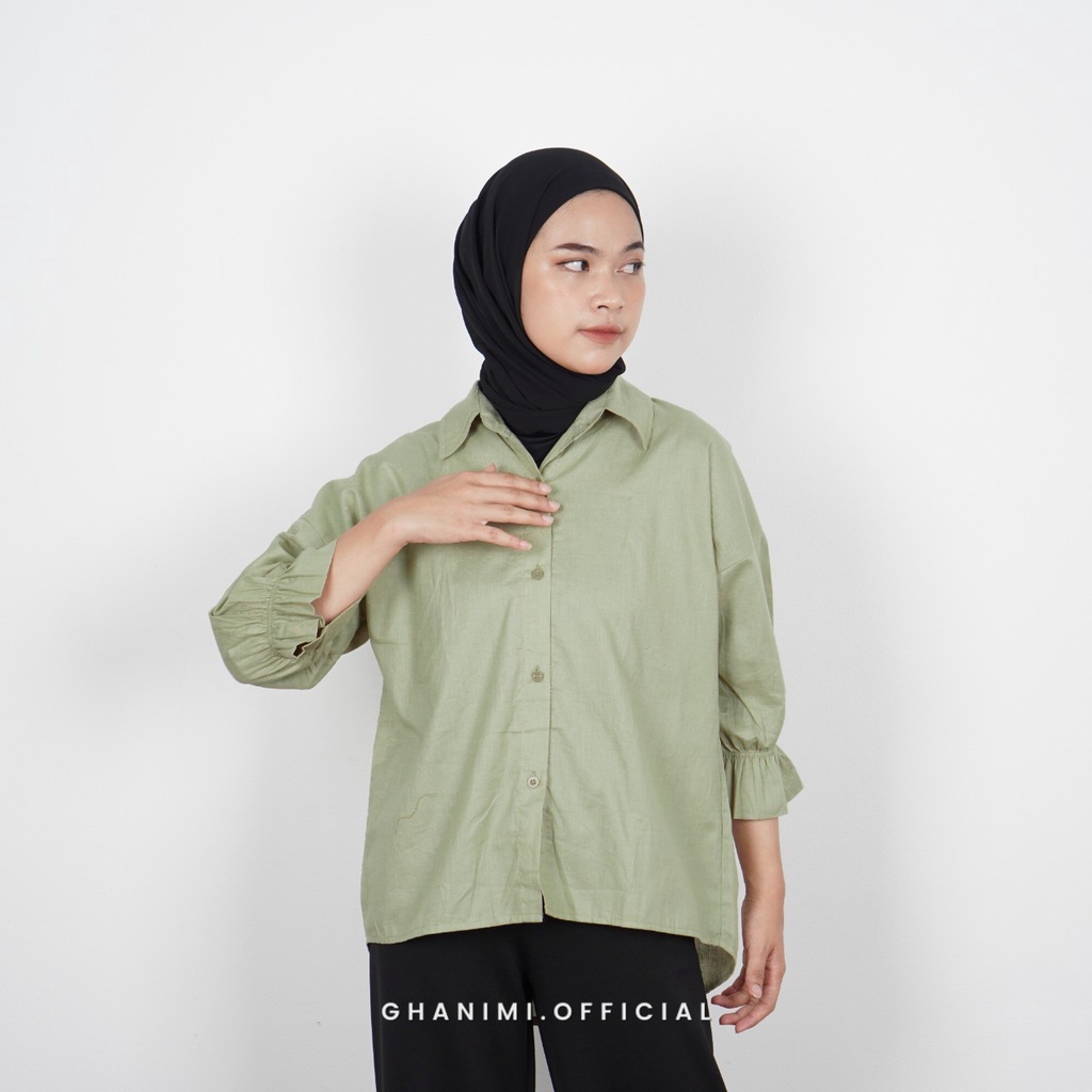 Ghanimi - Yolan Shirt / Kemeja Katun Polos / Kemeja Kerja / Kemeja Polos / Kemeja Santai / Kemeja Casual / Kemeja Timeless