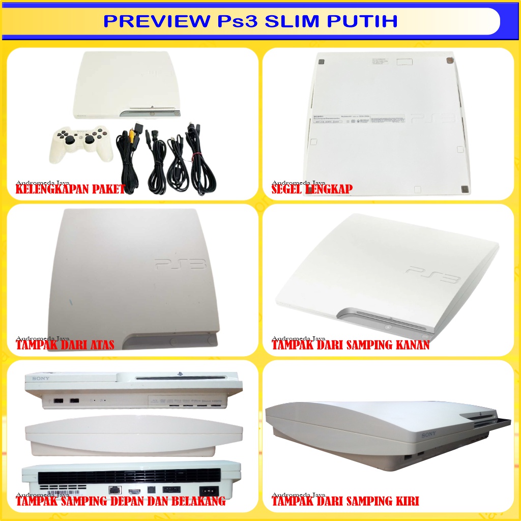 PS3 SLIM OFW SERI 3000 PUTIH FULL GAMES