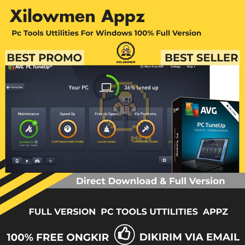 [Full Version] AVG TuneUp Pro PC Tools Software Utilities Lifetime Win OS