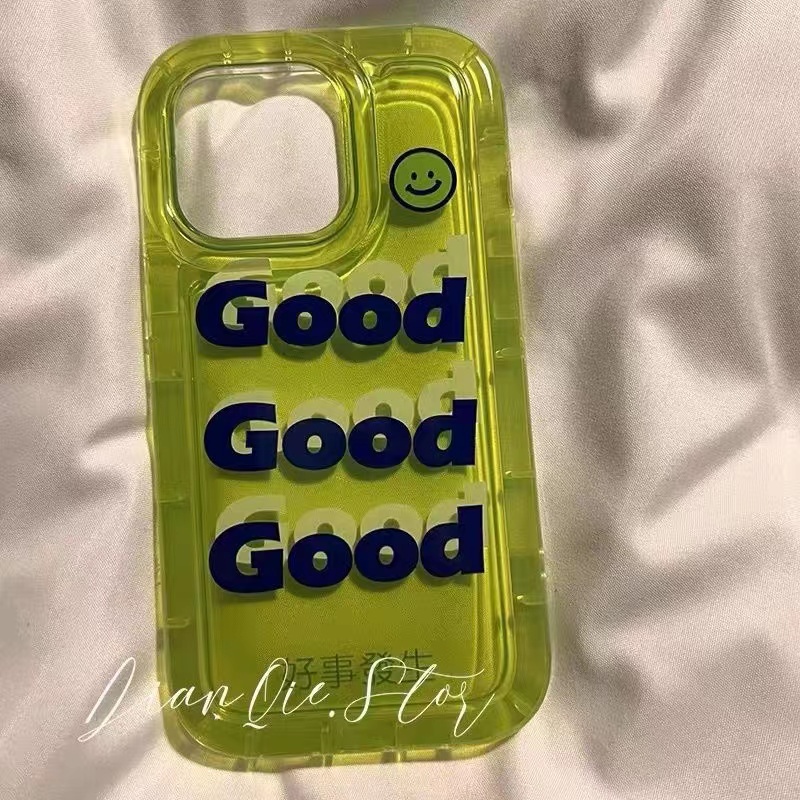 IPHONE Lucky Casing Ponsel Transparan Kompatibel Untuk Iphone14 13 11 12 Pro XS Max X Xr7 +8 Plus Casing Lembut TPU Silikon Shockproof Cover
