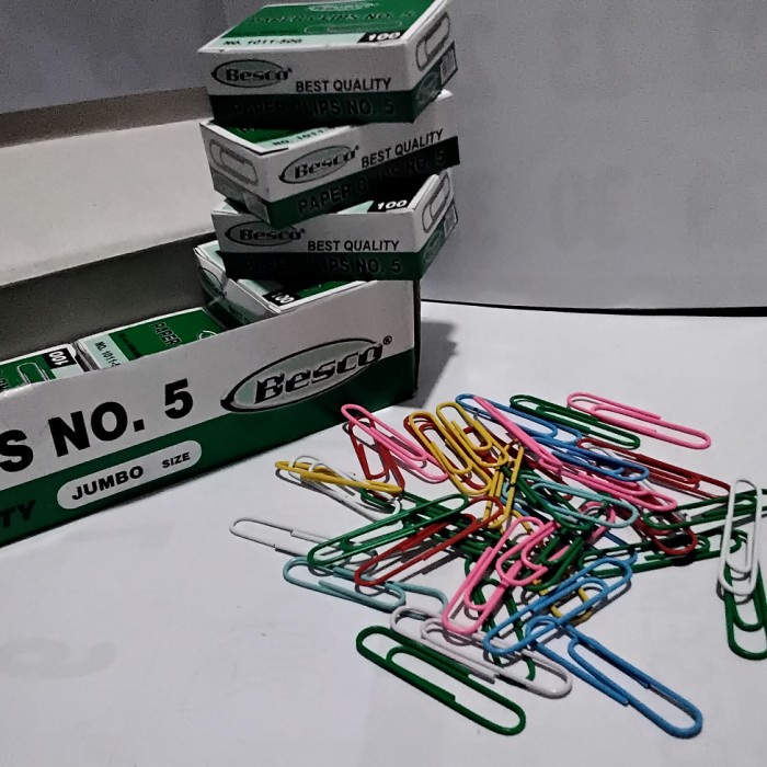 `````````] PaperClips Warna Jumbo no.5