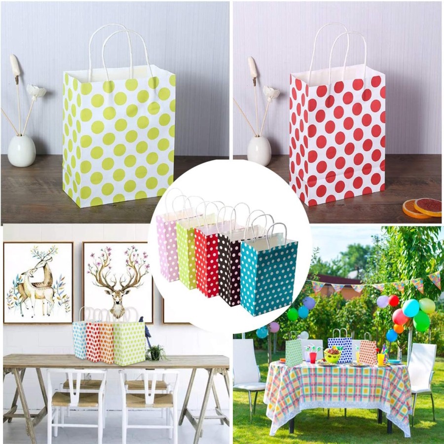 [12 Pcs] Paper Bag Motif / Tote Bag / Shopping Bag / Hand Bag Kertas Motif / Tas Kraft Kertas Motif / Kantong Krts Motif