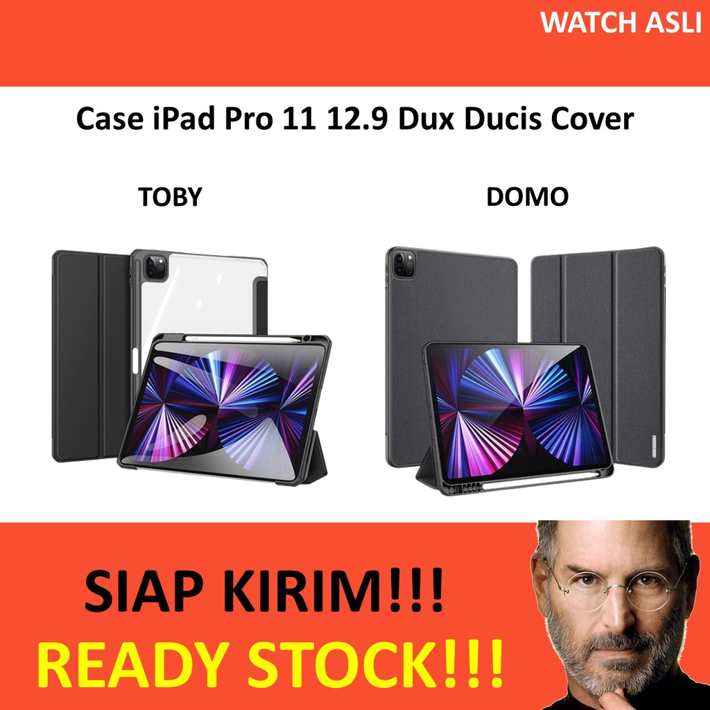 Case iPad Pro M2 2022 M1 11 12.9 Inch Dux Ducis TOBY DOMO Cover Casing