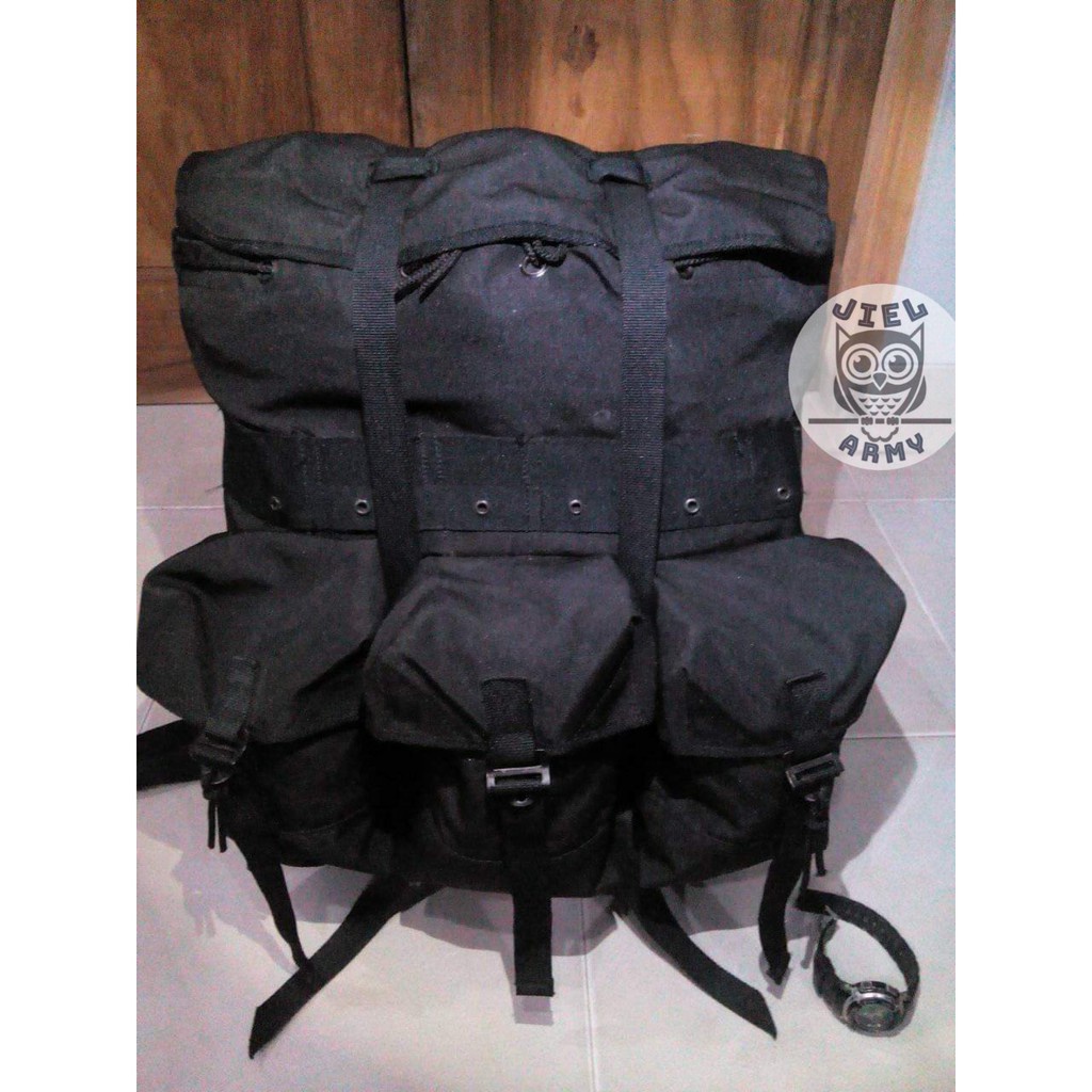 Ransel Tempur Hitam Brimob Tas Ransel Korea HItam