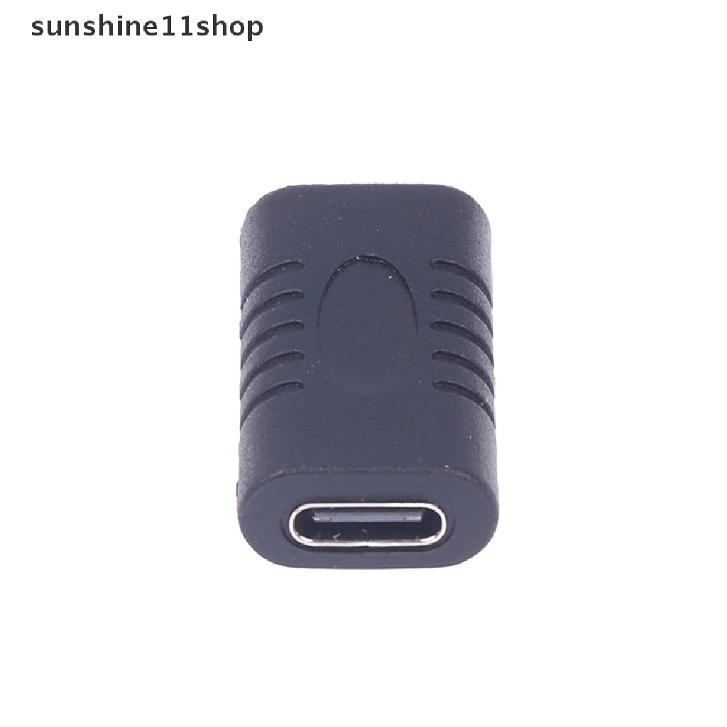 Sho USB 3.1 Type-C Female to Female Coupler USB-C Converter Adapter Konektor Baru N