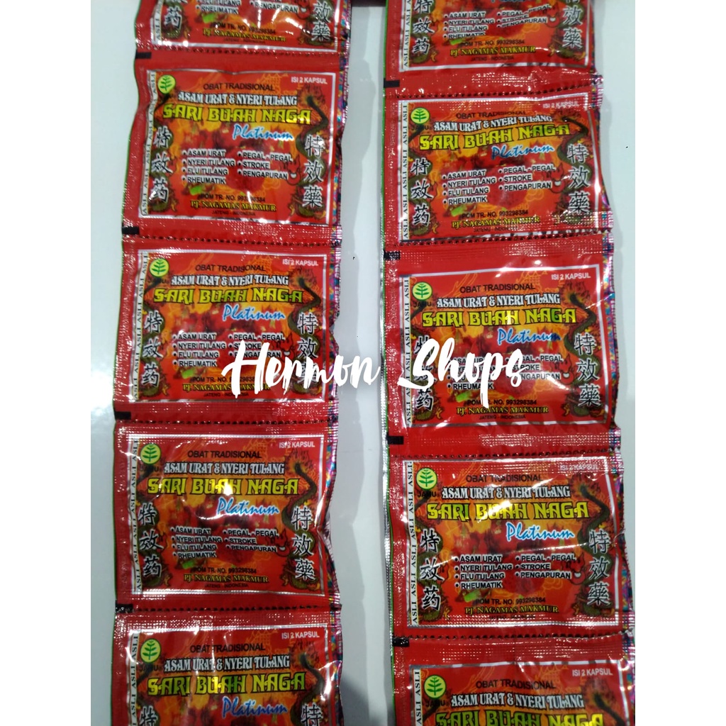 Kapsul Sari Buah Naga 10 Sachet @ 2 Kapsul