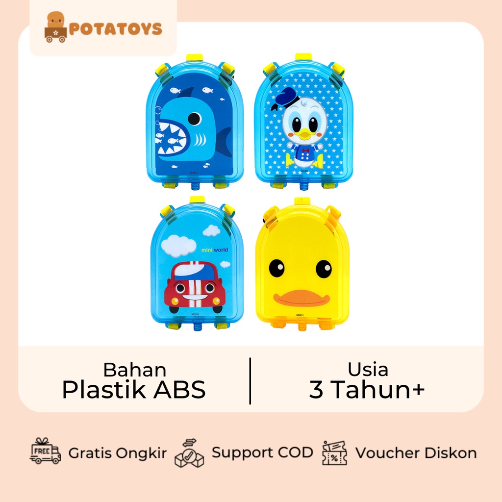 [ Potatoys ] Pistol Air Ransel Backpack / Ransel Pistol Air / Mainan Anak Pistol Air Ransel / Backpack Water Gun Toys / Mainan Pantai Outdoor