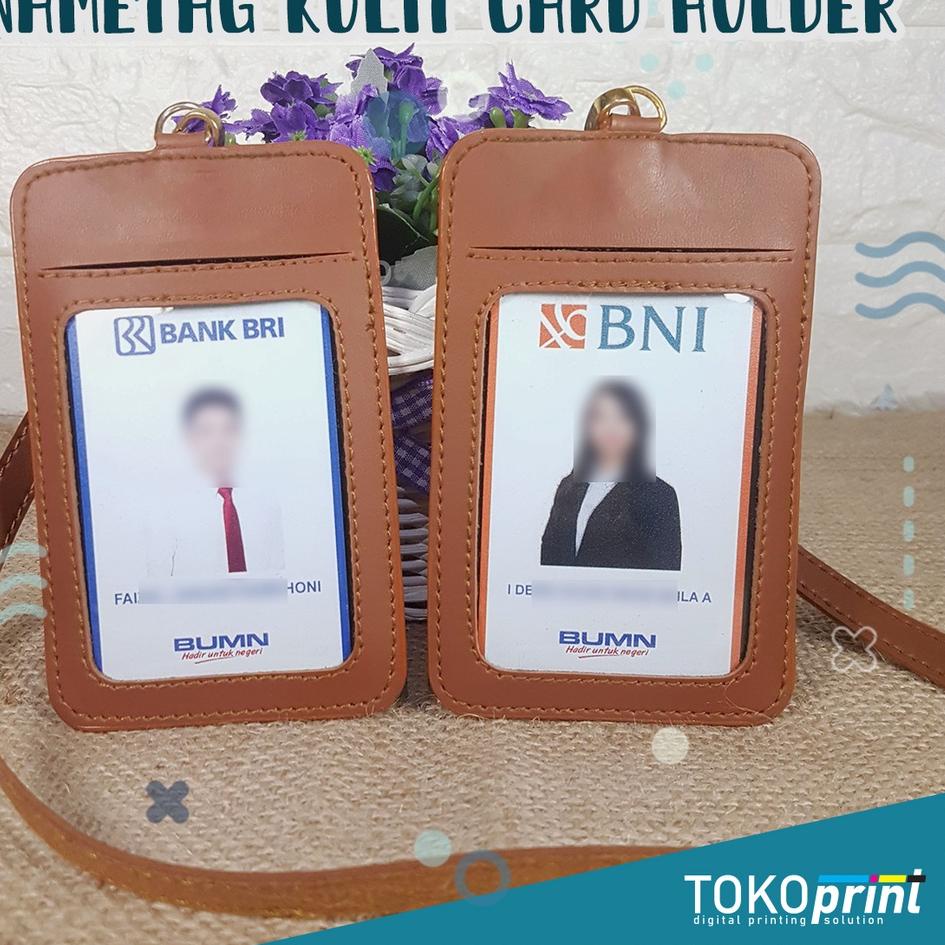 

Penjualan Terkini Name Tag Kulit Card Holder ID Card Tali Gantungan kalung
