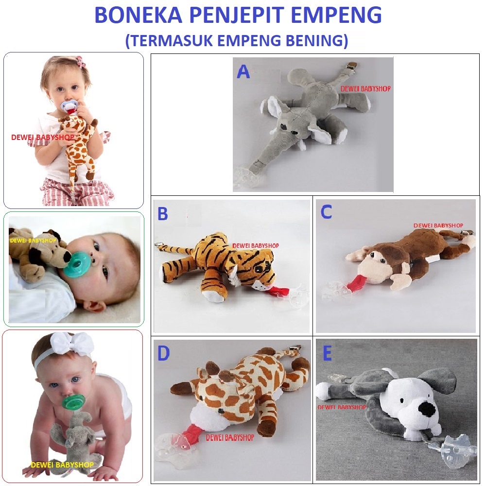 Boneka Gantung Pengait Empeng ( Baby Pacifier Hanger Doll )